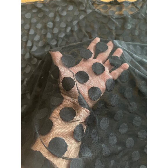 Lane Bryant black bat wing polka dotted top size 22/24 NWT - Picture 8 of 8